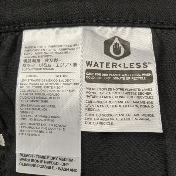 Levi’s Black Classic Straight Leg Jeans 14 - Picture 10 of 13